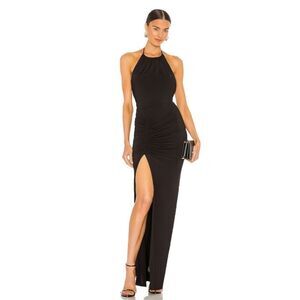 Michael Costello x REVOLVE Addison Maxi Dress in Black